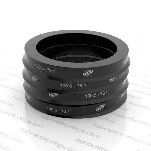 Hub centric rings 100.5-78.1 mm — set of 4