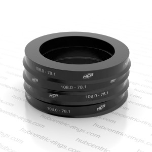 Hub centric rings 108.0-78.1 mm — set of 4