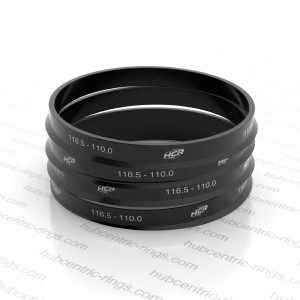 Hub centric rings 116.5-110.0 mm — set of 4