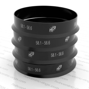 Hub centric rings 58.1-56.6 mm — set of 4