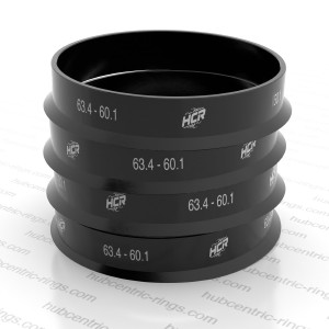 Hub centric rings 63.4-60.1 mm — set of 4