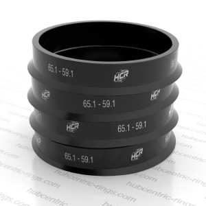 Hub centric rings 65.1-59.1 mm — set of 4