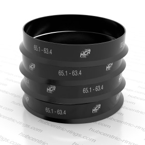 Hub centric rings 65.1 → 63.4 mm — set of 4