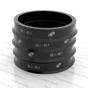 Hub centric rings 69.1-60.1 mm — set of 4