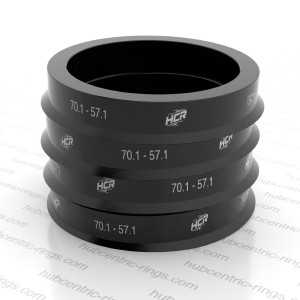 Hub centric rings 70.1-57.1 mm — set of 4
