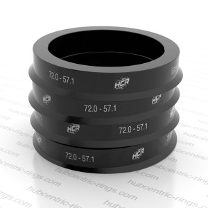 Hub centric rings 72.0-57.1 mm — set of 4