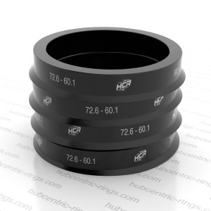 Hub centric rings 72.6-60.1 mm — set of 4