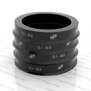 Hub centric rings 73.1-56.6 mm — set of 4