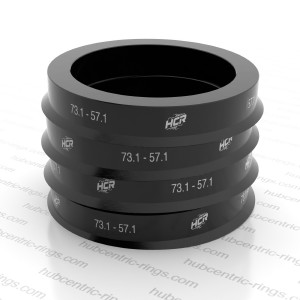 Hub centric rings 73.1-57.1 mm — set of 4