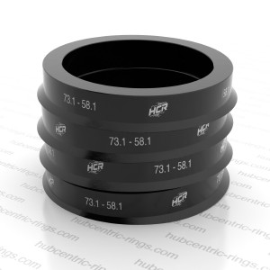 Hub centric rings 73.1 → 58.1 mm — set of 4