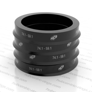 Hub centric rings 74.1-59.1 mm — set of 4