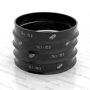 Hub centric rings 74.1 → 70.3 mm — set of 4