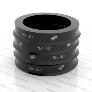 Hub centric rings 75.0-56.1 mm — set of 4