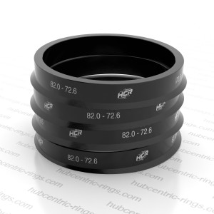 Hub centric rings 82.0-72.6 mm — set of 4