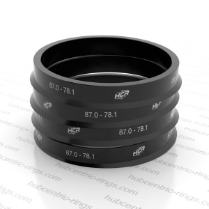 Hub centric rings 87.0-78.1 mm — set of 4
